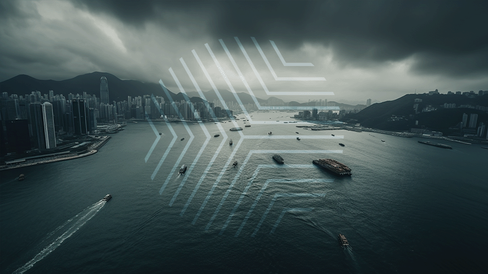 Hong Kong Bay a Digital Currency Hub AI Photography